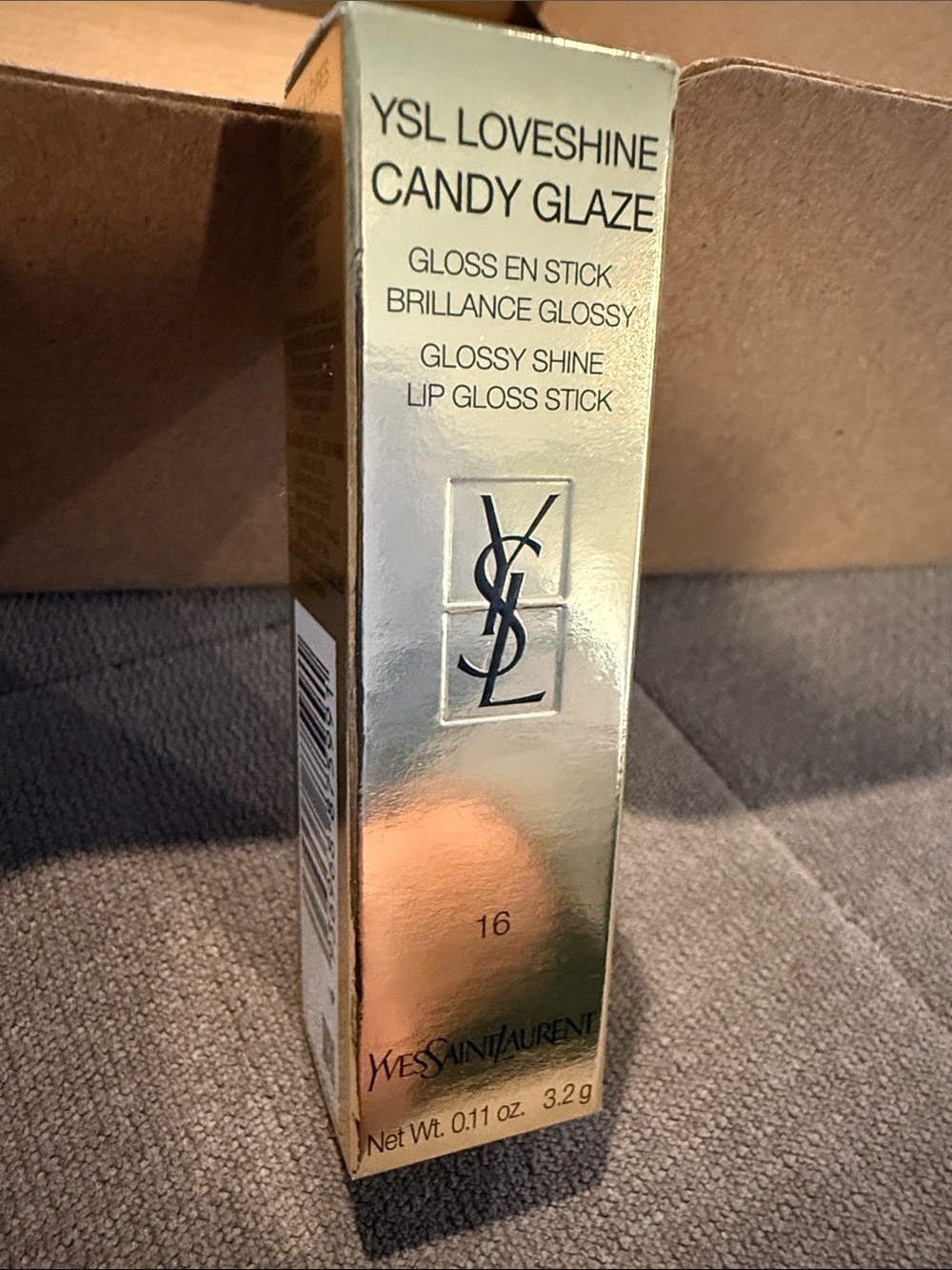 Yves Saint Laurent LoveShine Candy Glaze Lip Gloss Stick in 16 Watermelon High